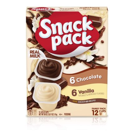 Snack Pack Chocolate and Vanilla Pudding Cups Family Pack